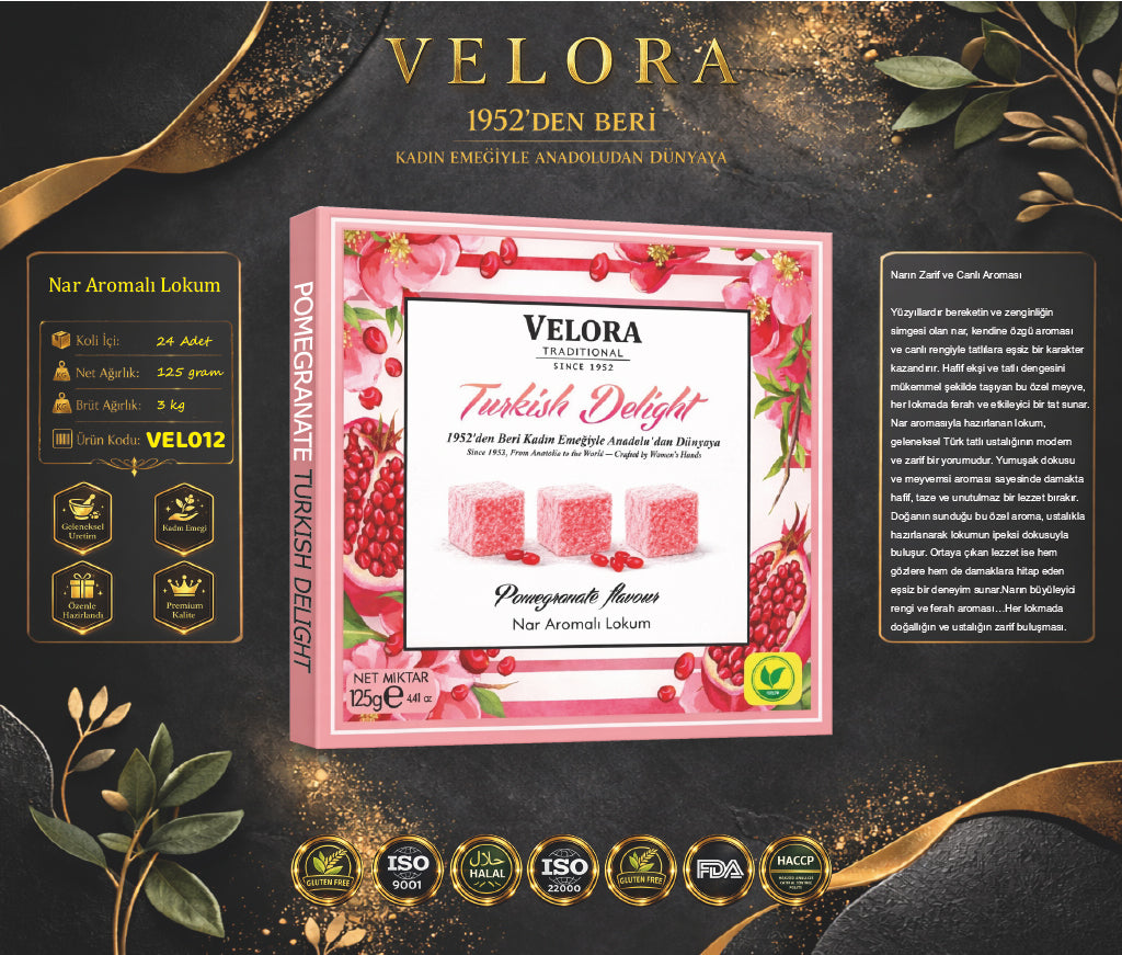 NAR AROMALI LOKUM 125 GR - POMOGRANATE